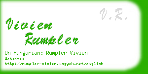 vivien rumpler business card